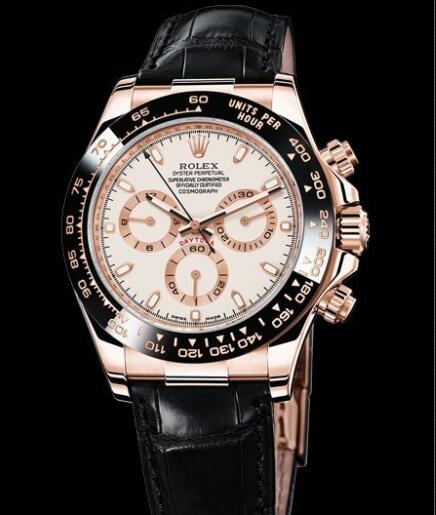 Rolex Watch Oyster Perpetual Cosmograph Daytona 116515LN Everose Gold Ivory coloured Dial Black Cerachrom Bezel