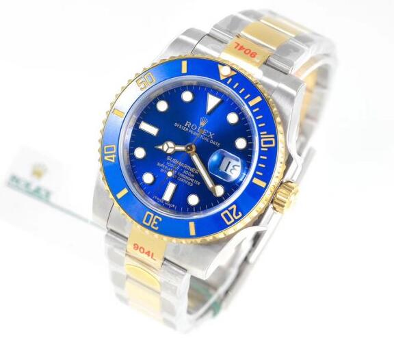 Rolex Submariner Blue Dial 116613LB 97203 Replica Watch
