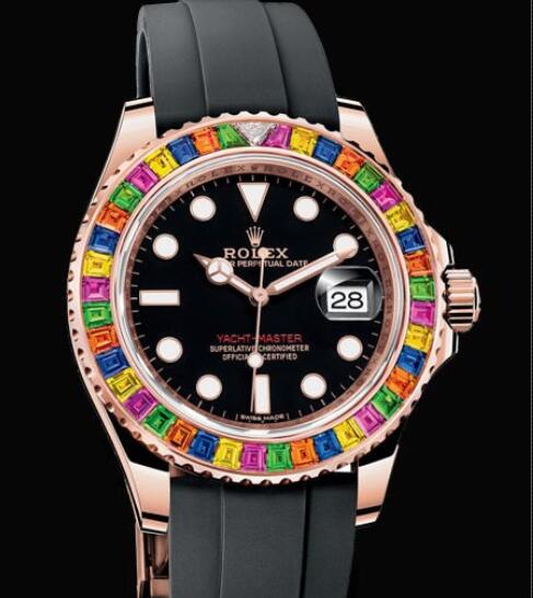 Rolex Oyster Perpetual Watches Yacht Master 40 116695 Everose gold Oysterflex type strap