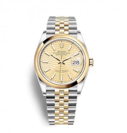 Rolex Datejust 36 Stainless SteelYellow GoldSmoothGolden 