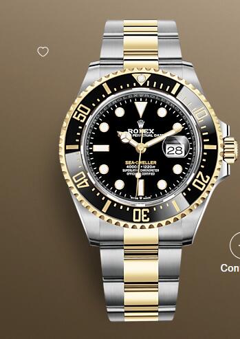 Rolex Sea Dweller Watch Replica Yellow Rolesor yellow gold 126603 0001