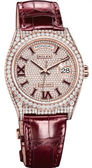 Rolex Day Date Day Date 36mm Everose Gold 128155rbr 0002 Copy Watch