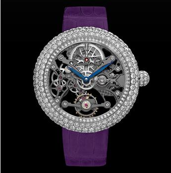 Jacob & Co Brilliant Skeleton Northern Lights Steel Case Replica Watch 21043110RDAB3RD