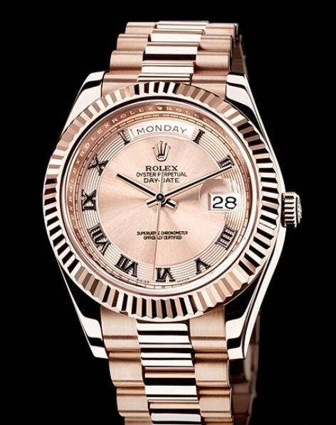 Rolex Replica Watch Oyster Perpetual Day Date II 218235 83215 Everose gold