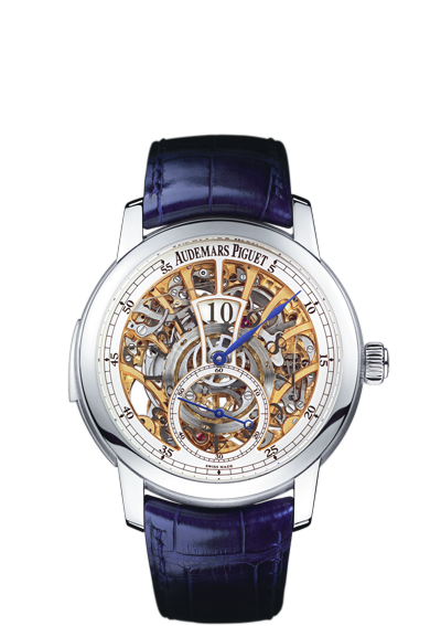 Replica Audemars Piguet Jules Audemars Watch OPENWORKED MINUTE REPEATER JUMPING HOUR AND SMALL SECONDS 26356PTOOD028CR01