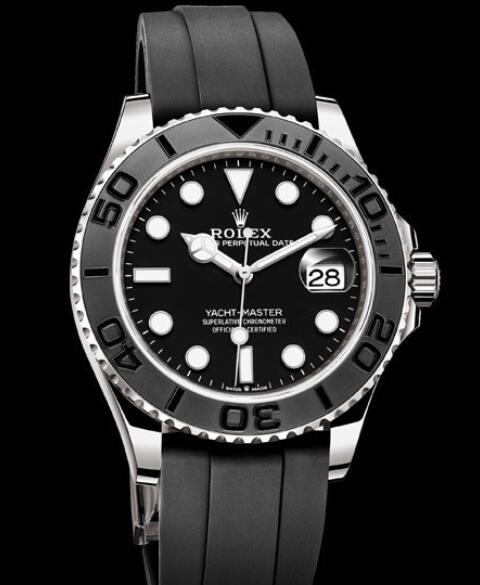 Rolex Oyster Perpetual Watches Yacht Master 42 226659 White Gold Matt Black Cerachrom Bezel Oysterflex Strap