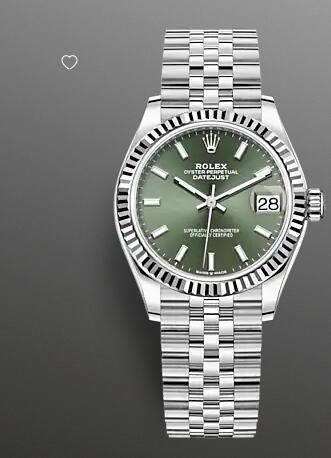 Replica Rolex Datejust 31 Watch White Rolesor combination of Oystersteel and 18 ct white gold 278274 0018