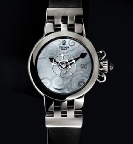 Replica Tudor women watch Clair de Rose 35100 Steel Satin Strap