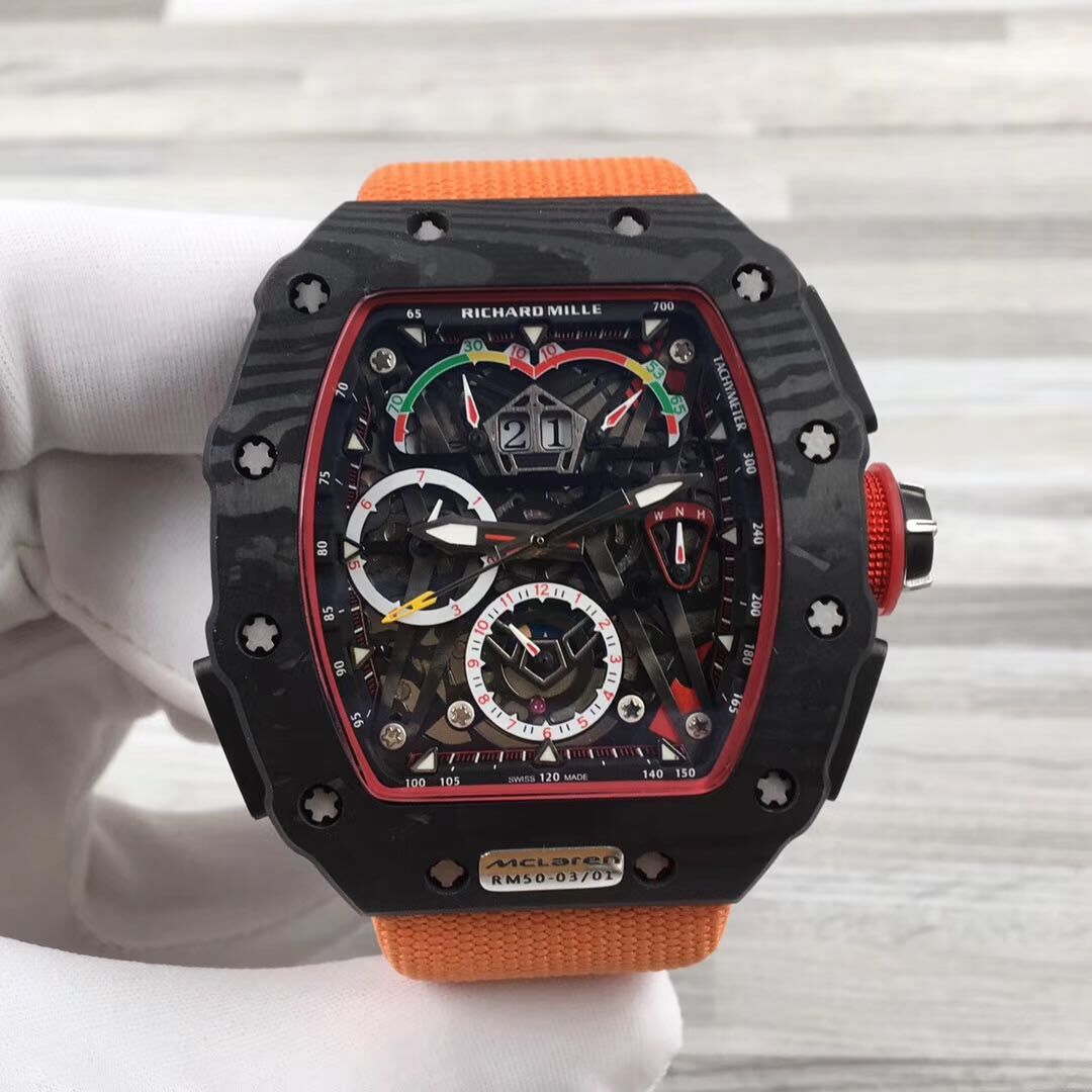 Replica Richard Mille RM 50 03 TOURBILLON SPLIT SECS CHRONOGRAPH ULTRALIGHT MCLAREN F1 watch Review