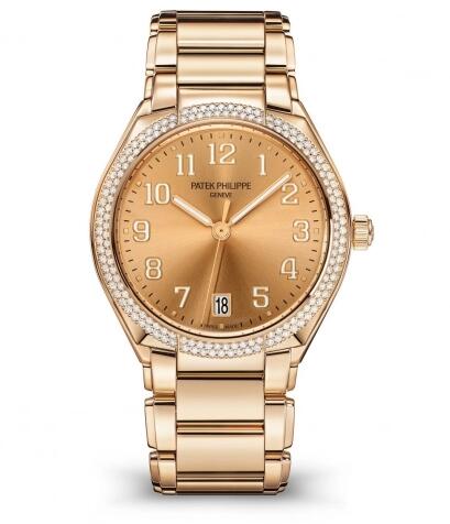 Replica Patek Philippe Watch Twenty 4 Automatic Rose Gold Diamond Rose 73001200R 011