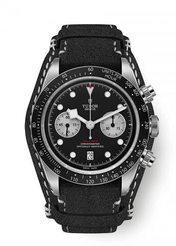 Tudor Heritage Black Bay Black Chronograph Inverted Panda Bund Replica Watch 79360N 0005