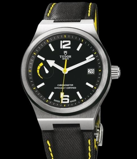 Replica Watch Tudor North Flag Heritage 91210N Steel Ceramic Leather Strap