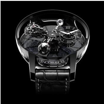 Jacob & Co Astronomia Tourbillon Black Ceramic & Black Movement AAT10095KKSDB Replica Watch