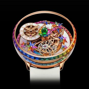 Jacob & Co Fleurs de Jardin Rainbow Replica Watch AF32140BDAEB