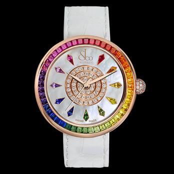 Jacob & Co Brilliant Rainbow Rose Gold Replica Watch BA53740GRKWA