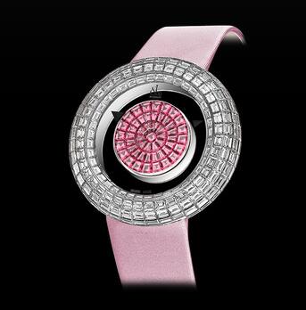 Jacob & Co Brilliant Mystery Baguette Pink Sapphires 