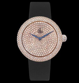 Jacob & Co Brilliant Pave Rose Gold 44mm Replica Watch BQ03040RHRDA