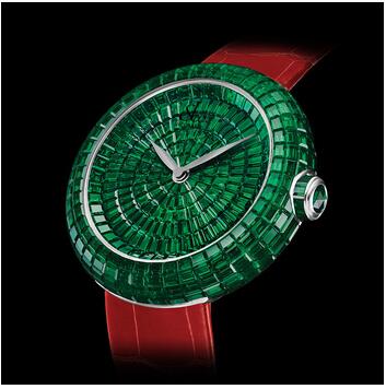 Jacob & Co Brilliant Full Baguette Emeralds Replica Watch BQ53230BEBEA