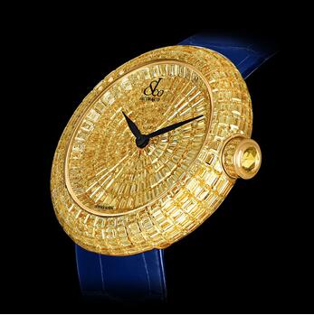 Jacob & Co Brilliant Full Baguette Yellow Diamonds Replica Watch BQ53250BYBYA