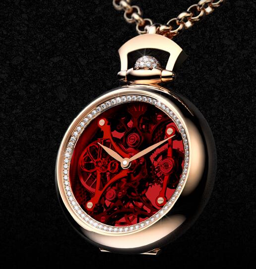 Replica Jacob & Co Brilliant Watch Pendant Red BS20040RDQRA