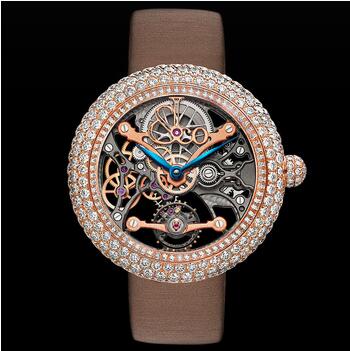 Jacob & Co Brilliant Skeleton Jewelry Rose Gold Replica Watch BS43140RDCBA