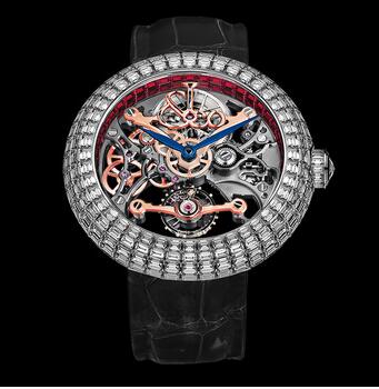 Jacob & Co Brilliant Skeleton Full Baguette Partial Rubies Replica Watch BS53030DRCBA