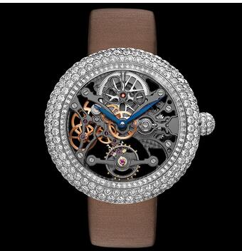 Jacob & Co Brilliant Skeleton Jewelry White Gold Replica Watch BS53130RDBBA