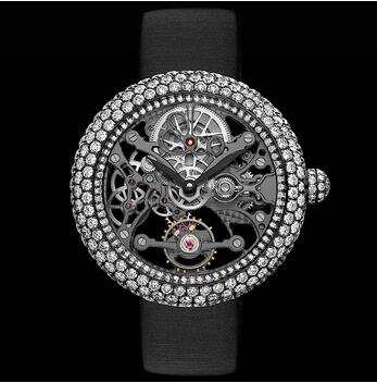 Jacob & Co Brilliant Skeleton Jewelry White Gold Replica Watch BS53131RDAKA