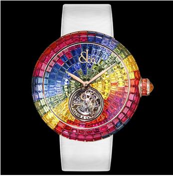 Jacob & Co Brilliant Flying Tourbillon Peru Mountains Replica Watch BT54340MXUAB