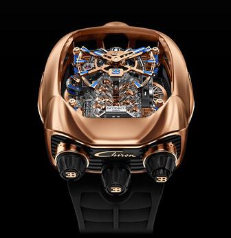 Jacob & Co Bugatti Chiron Tourbillon Rose Gold Replica Watch BU20020AEABABRUA