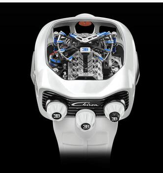 Jacob & Co Bugatti Chiron Titanium & White Ceramic Coating Replica Watch BU20027AAUAABRUA