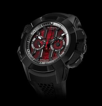 Jacob & Co Epic X Chrono Black Titanium Replica Watch EC31121SBRBA