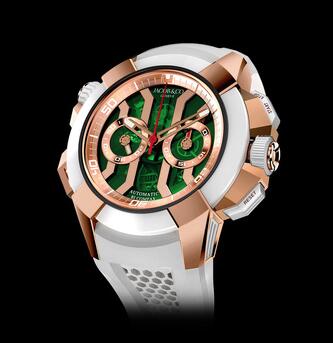 Jacob & Co Epic X Chrono Rose Gold Green Dial Replica Watch EC31242PBGRA