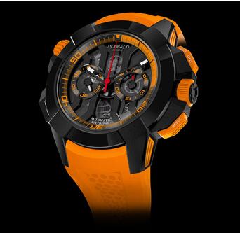 Jacob & Co Epic X Chrono Orange Replica Watch EC31321SBBOE