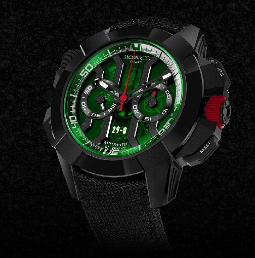 Jacob & Co Epic X Chrono Black Khabib Replica Watch EC32321AAAAA