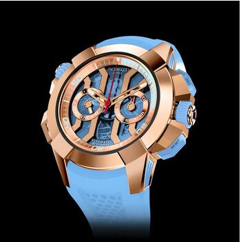 Jacob & Co Epic X Chrono Sky Blue Replica Watch EC32342AAAAA