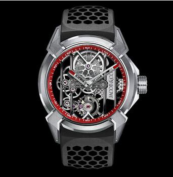 Replica Jacob & Co Epic X Titanium Red Neoralithe Inner Ring Watch EX10020PSRWA