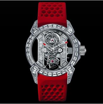 Replica Jacob & Co Epic X Tourbillon Baguette Watch EX50030BDBDA