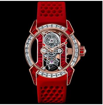 Replica Jacob & Co Epic X Tourbillon Baguette Rubies Watch EX50040BDBRA