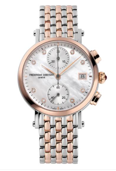 Frederique Constant Classics Quartz Chronograph Ladies Watch Replica FC 291MPWD2R2B