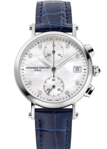 Frederique Constant Classics Quartz Chronograph Ladies Watch Replica FC 291MPWD2R6