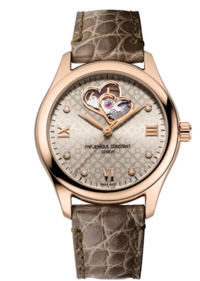 Frederique Constant Ladies Automatic Double Heart Beat Replica Watch FC 310LGDHB3B4