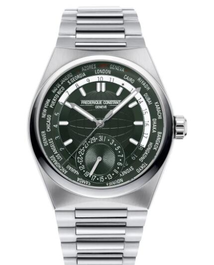 Frederique Constant Highlife Worldtimer Manufacture Emerald Replica Watch FC 718GR4NH6B