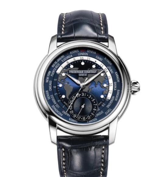 Frederique Constant Classic Worldtimer Manufacture Replica Watch FC 718NWM4H6
