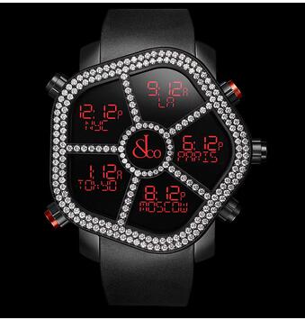 Jacob & Co Ghost White Diamond Bezel Replica Watch GH10011RUPBA