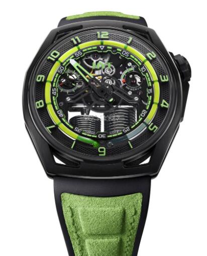 2022 HYT Hastroid Green Nebula Replica Watch H02698 A