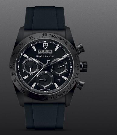 Replica Watch TUDOR FASTRIDER BLACK SHIELD M42000CN 0018 black ceramic bezel black dial