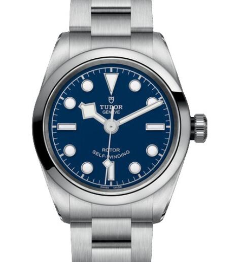 Replica Tudor Watch Women BLACK BAY 36 M79500 0004 Steel Blue Dial Steel Bracelet