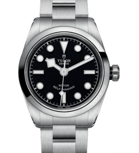 Replica Tudor Watch Women BLACK BAY 36 M79500 0007 Steel Black Dial Steel Bracelet