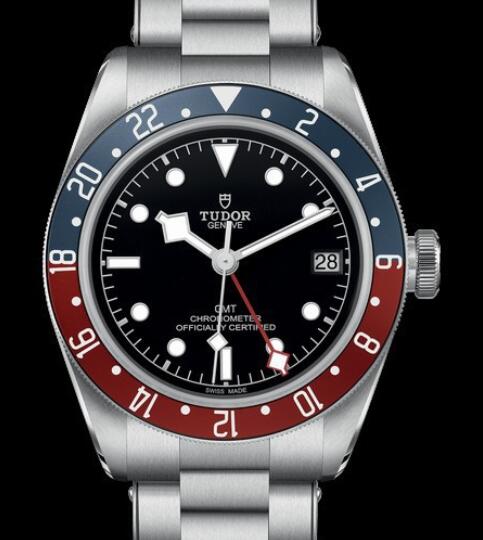 Replica Tudor Watch BLACK BAY GMT M79830RB 0001 Steel Black Dial Steel Bracelet